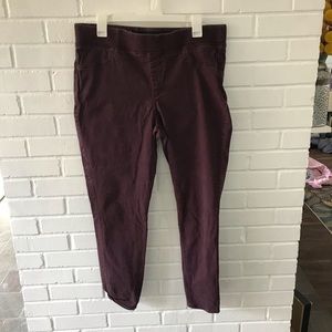 Old Navy Rockstar Mid Rise Jeggings Wine/Burgundy